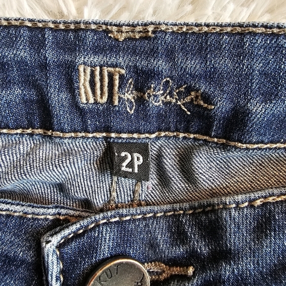 Kut from the Kloth Catherine Boyfriend Cuffed Mid Rise Jeans Womens 2P - Picture 14 of 15